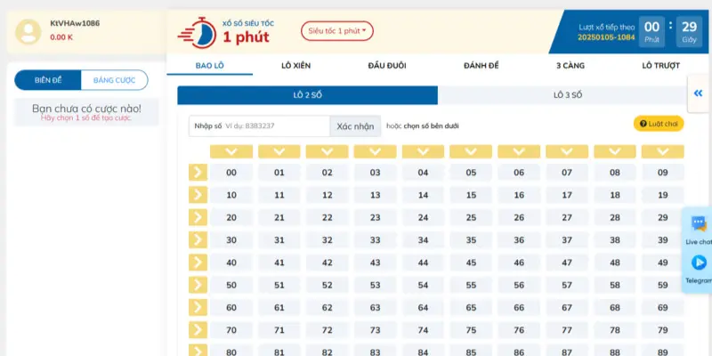 Sảnh lô đề 8live siêu tốc mang đến phần thưởng khủng